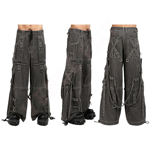 Gothic steampunk pant - pant, black