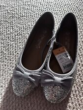 Girls Matalan Glitter Ballet Shoes - Size 3 BNWT