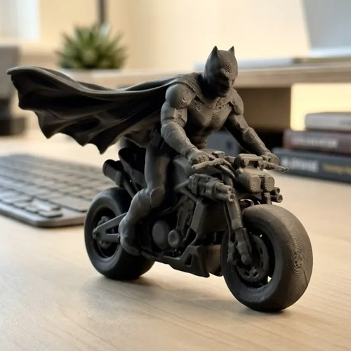 Batman riding motorcycle - riding, a