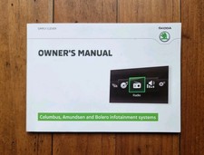SKODA FABIA / RAPID AMUNDSEN & BOLERO Sat Nav Owners Manual - Printed 2016