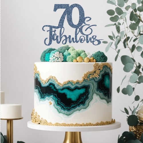 70th birthday cake topper - topper., 70