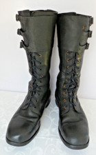 BRITISH MILITARY DISPATCH RIDERS BOOTS CIRCA 1940s - EXTERNAL SIZE L290mm W90mm