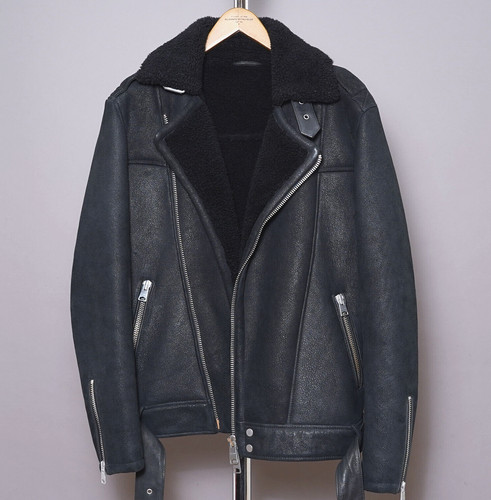 All saints shearling leather - saints,
