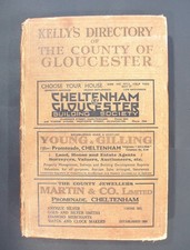 KELLY'S DIRECTORY OF GLOUCESTERSHIRE, 1939.  Cheltenham, Cirencester, Tewkesbury