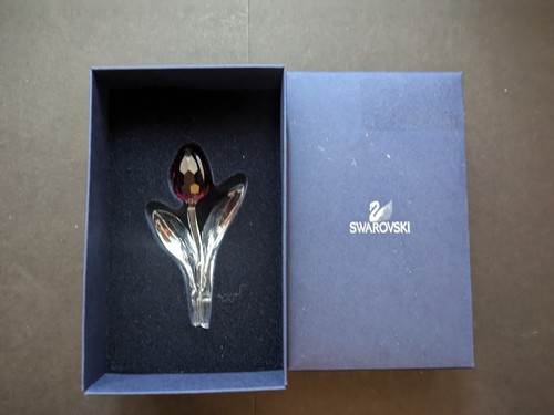 Swarovski crystal red tulip - tulip,