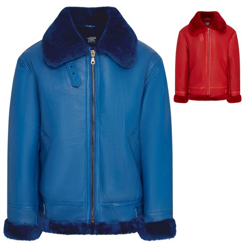 Mens shearling aviator ww2 - shearling,