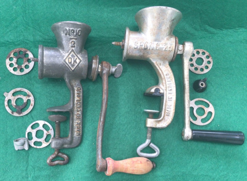Vintage spong mincers a - x,