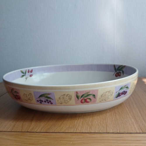 Wild fruits oval serving - m,