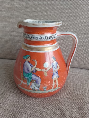 Antique ashworth jug orange - antique,