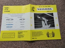 British wrestling programme (Spiros Arion pictured, Cheltenham 22/11/79)