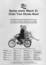1966 Honda S-90 Motorcycle Original Ad 