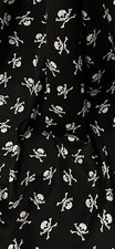 Black White Pirate Skulls 100%