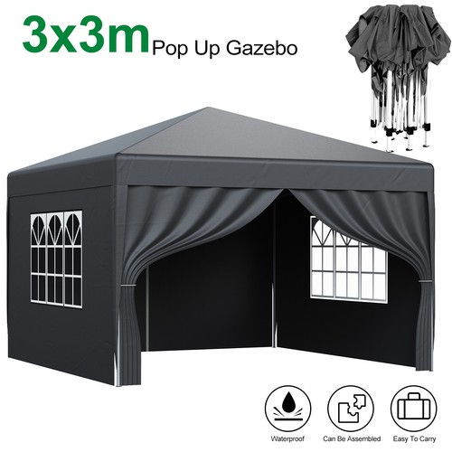 3x3m pop gazebo marquee - 3x3m, up