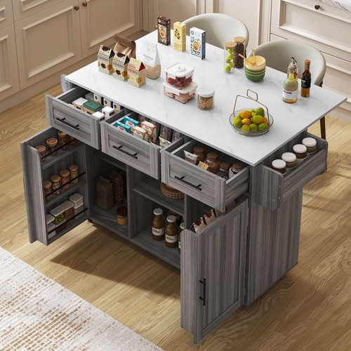 Kitchen island wheels - island, on