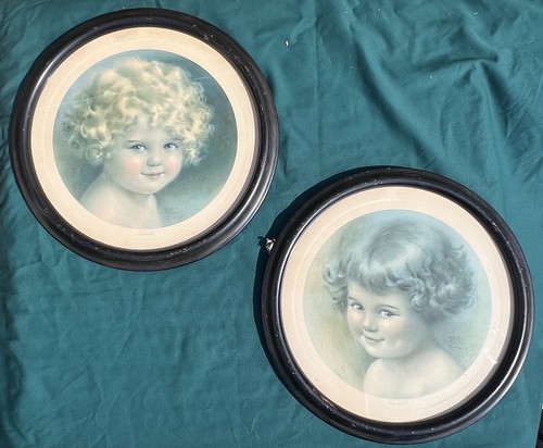 Pair vintage antique bessie - antique,
