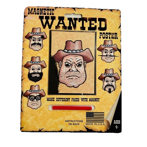 Magnetic wanted poster drawing - poster,