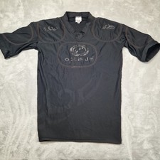 Optimum Black Tribal Non Padded Rugby base Layer Compression Top