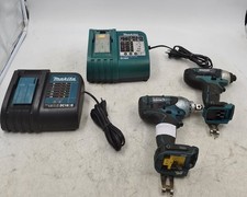 Lot of 4 Makita Cordless Power Tools - Used, Working, Has Scratches and Marks