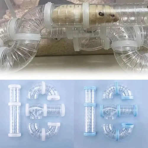 Transparent hamster toy maze - transparent,