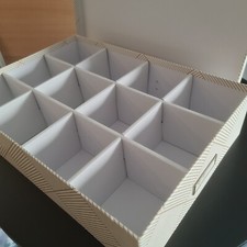 2 x Bigso Storage Box with 12 Compartments - Organiser Shelves or Drawers