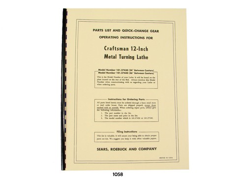 Sears craftsman metal - craftsman, 12"