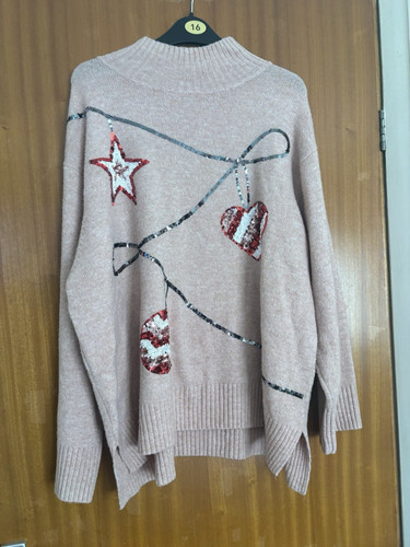 Woman pink knit high neck - woman,