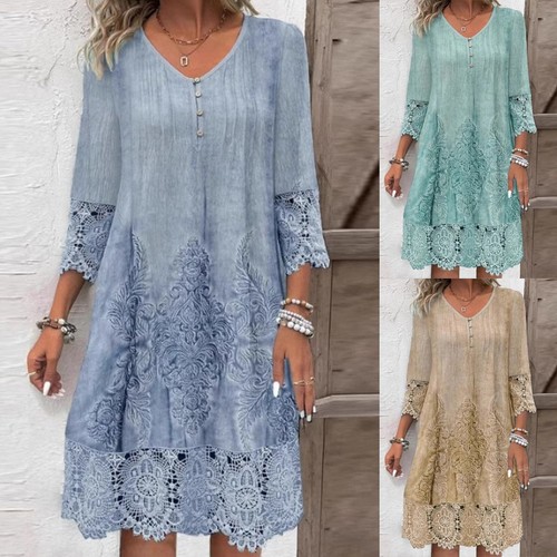 Ladies plus size loose lace - plus,