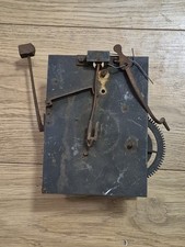 Antique Brass Longcase Clock Movement+ Bell StandSpare parts 12x16cm T1