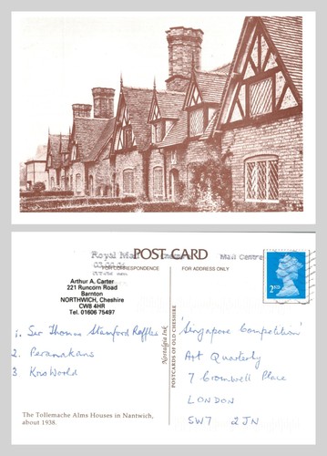 Postcard the tollemache - the,