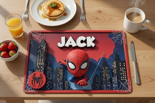 Personalised placemat spider - personalised,