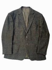 Gurteen Mens Chest 44" Brown Green Wool Tweed Country Blazer Sports Jacket