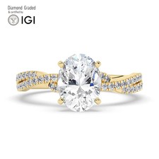 Oval Diamond Engagement Ring