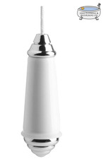 Luxury Premium Quality Traditional White Porcelain Ceramic Light Pull With Cord 