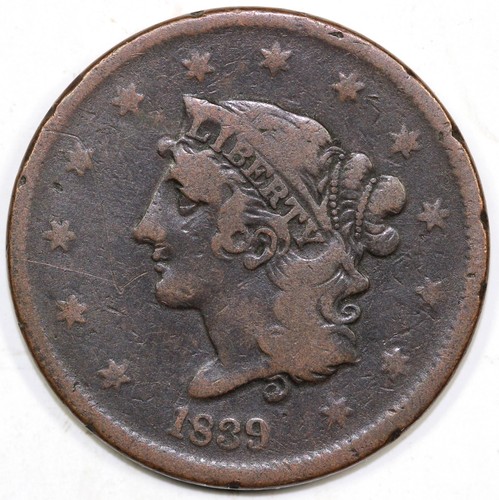 1839 coronet or matron - 1c, n-13