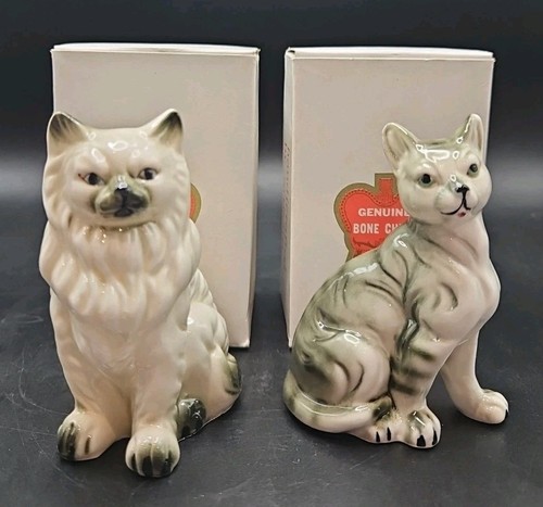Vintage bone china cat - vintage,