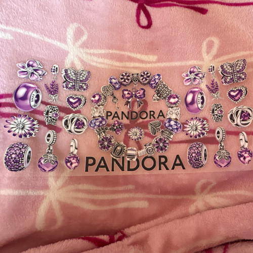 Pandora purple silver - pandora, &
