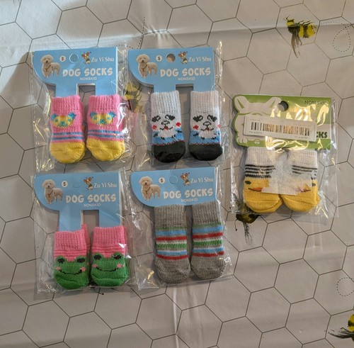 4pc small pet socks puppy - 4pc,