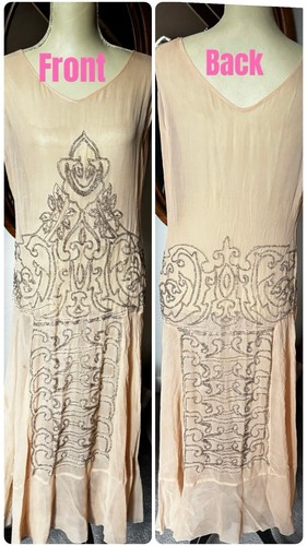 Authentic 1920s beaded - 1920s, silk