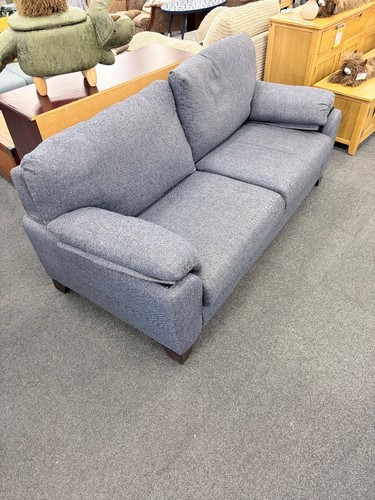 Two seater sofa - blue/grey,