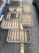 4 x Vintage Wooden Potato