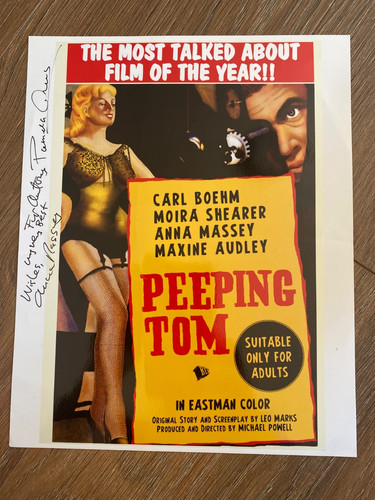 Peeping tom photo signed - tom,
