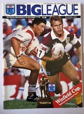 Big League Rugby League Magazine Vol 73 No 28 September 92 Brisbane v St George