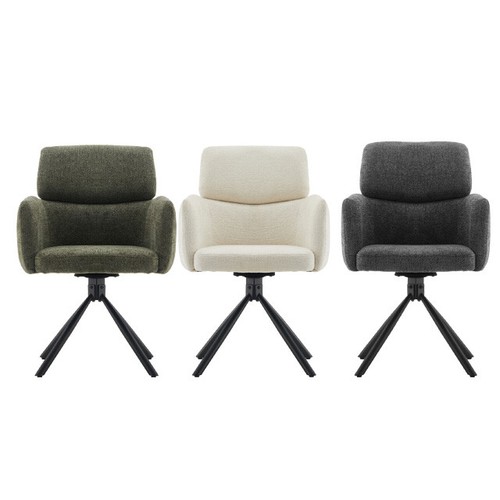 1pc swivel dining chair - swivel,