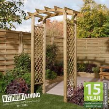 WOODEN GARDEN CURVE TOP ARCH