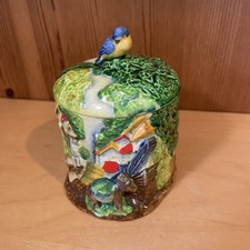 Vintage Marutomoware Lidded Preserve Pots. 1930s. Made In Japan. Very Good