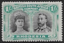 1910 - 1913 RHODESIA BRITISH