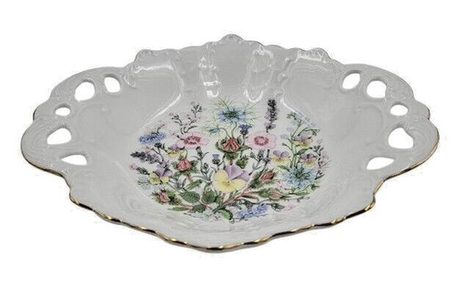 Aynsley pierced tray - pierced,