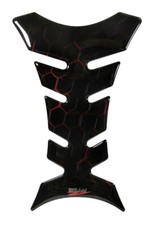 Tank pad honeycomb pattern red