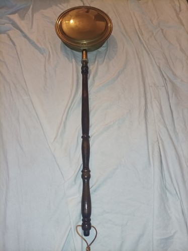 Vintage long brass bed warmer - vintage,