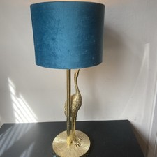 Japonica Crane Table Lamp Teal